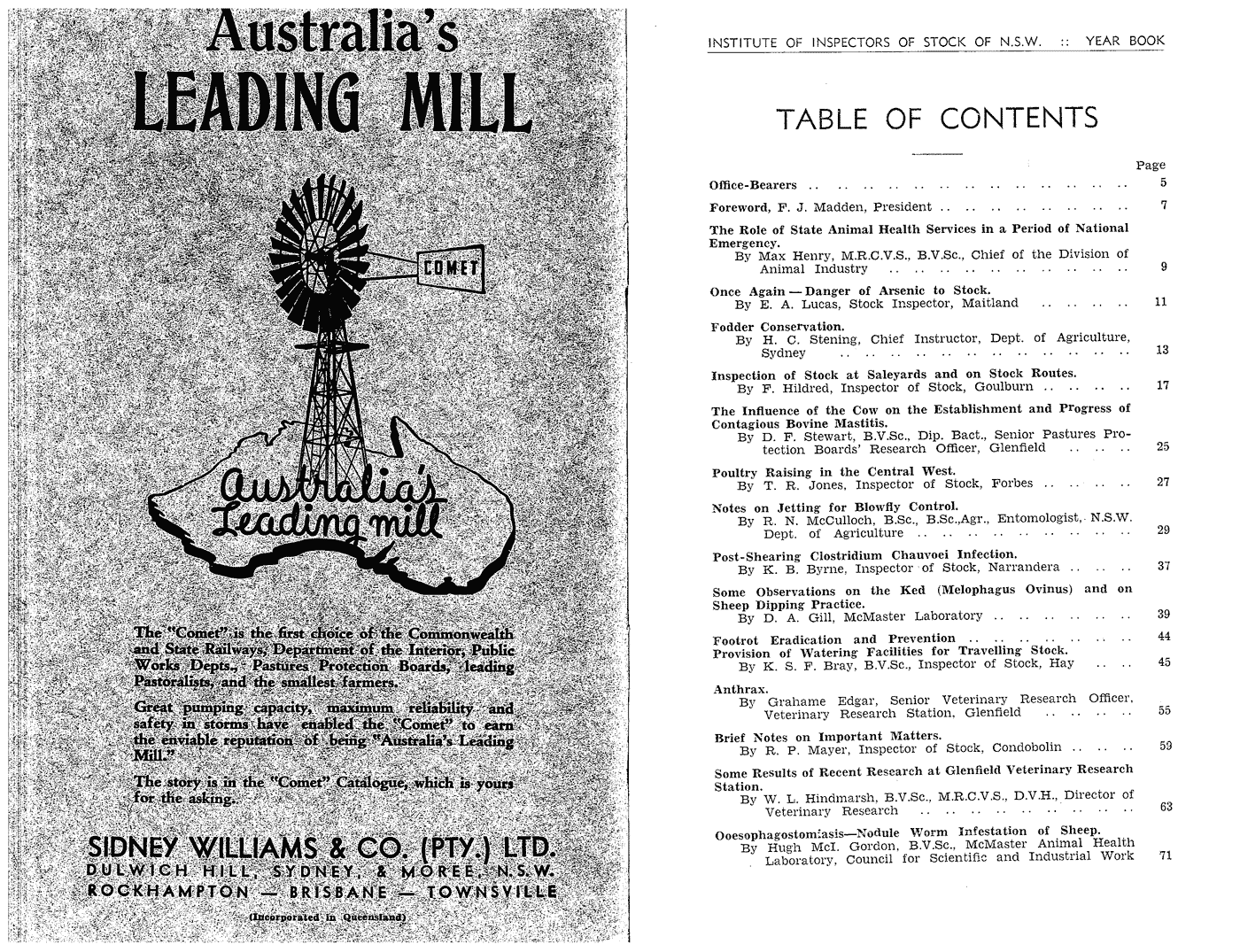 1940 contents